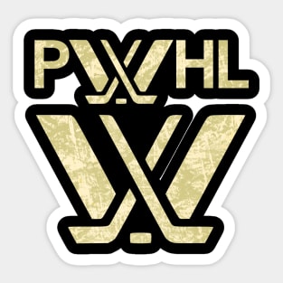 Pwhl Logo Distressed effect Sticker